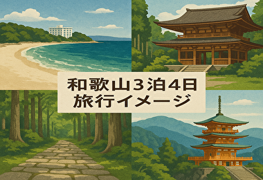 和歌山3泊4日モデルコース｜白浜・熊野古道・高野山をめぐる王道＆癒しの旅プラン