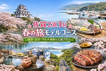 迷ったらコレ一択！春の佐賀2泊3日モデルコース｜桜・温泉・絶景ぜんぶ入り旅プラン
