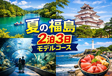 夏の福島はこの順番で回る！2泊3日で絶景・城・海を制覇する王道観光モデルコース
