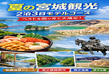 夏の宮城観光は回り方で差がつく｜効率重視の2泊3日モデルコース＆日帰りプラン