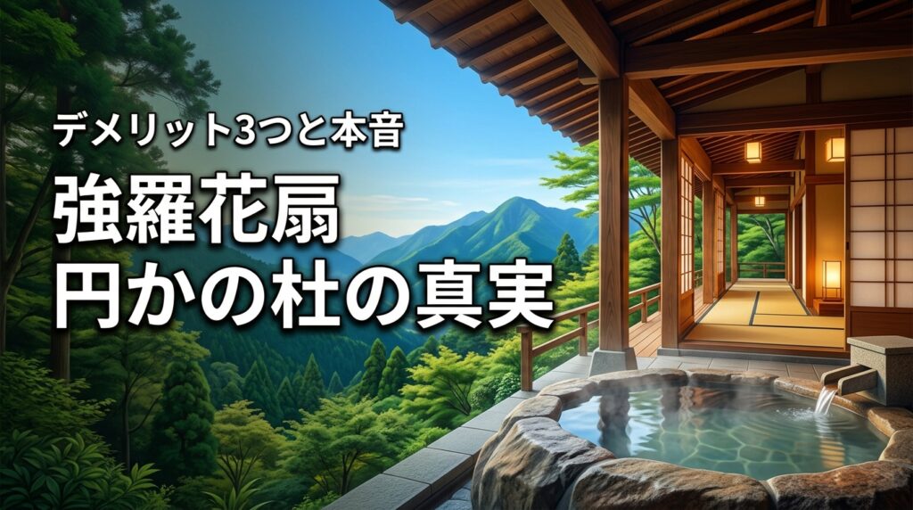 強羅花扇の円かの杜で後悔しない？気になる3つのデメリットと宿泊者の本音を紹介