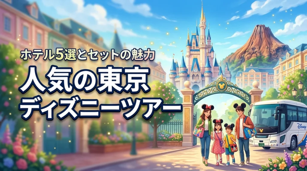 人気の東京ディズニーリゾートRツアーを徹底比較！選べるホテル5選とセットの利点