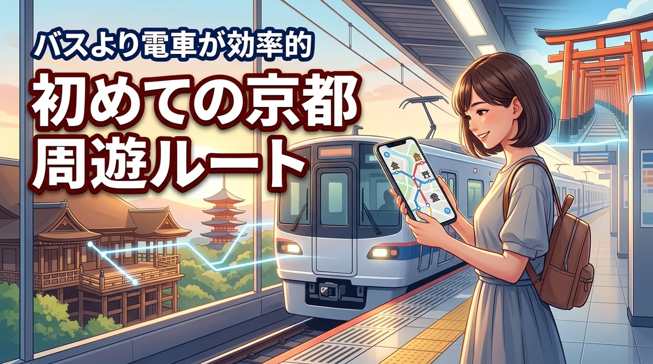 【京都】初めての観光地周遊を成功させる正解ルート！バスより電車が効率的な理由