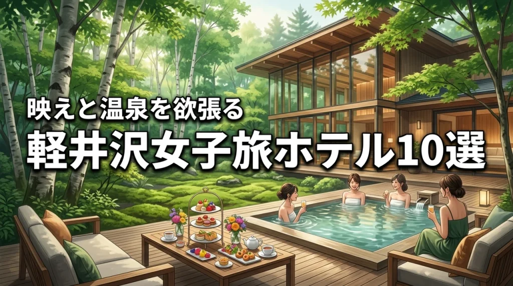 軽井沢の女子旅でホテル選びに迷ったら？SNS映えと温泉を欲張るおすすめ10選