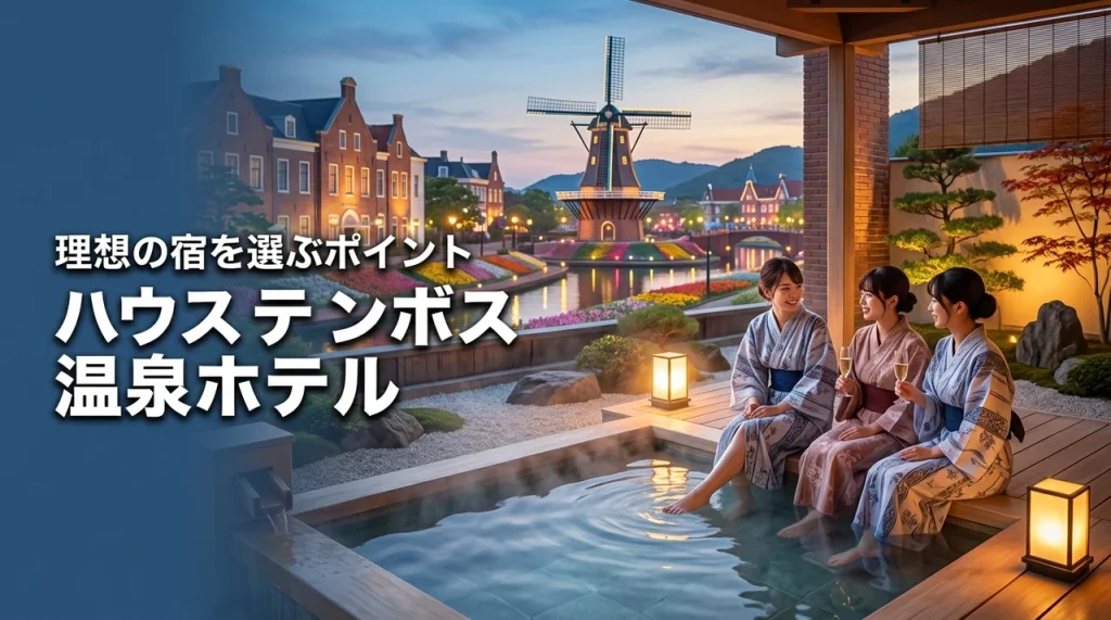 ハウステンボスで温泉付きのホテルに迷う女子必見！理想の宿を選ぶポイントは？