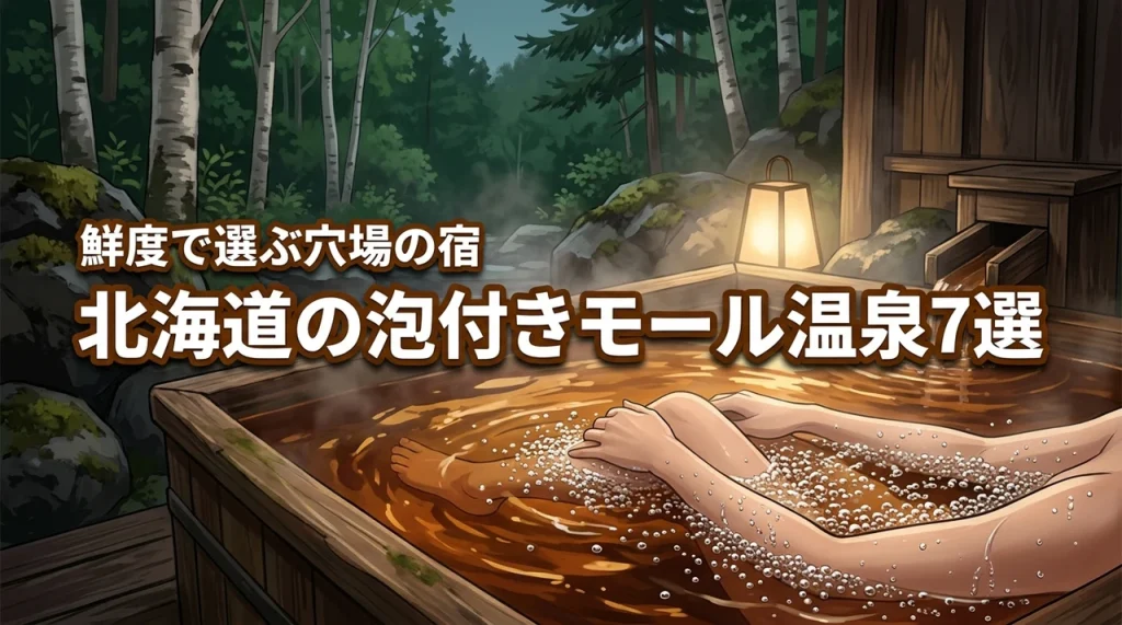 北海道のモール温泉で泡付きが良い旅館6選！穴場で楽しむ鮮度の高い湯の仕組み