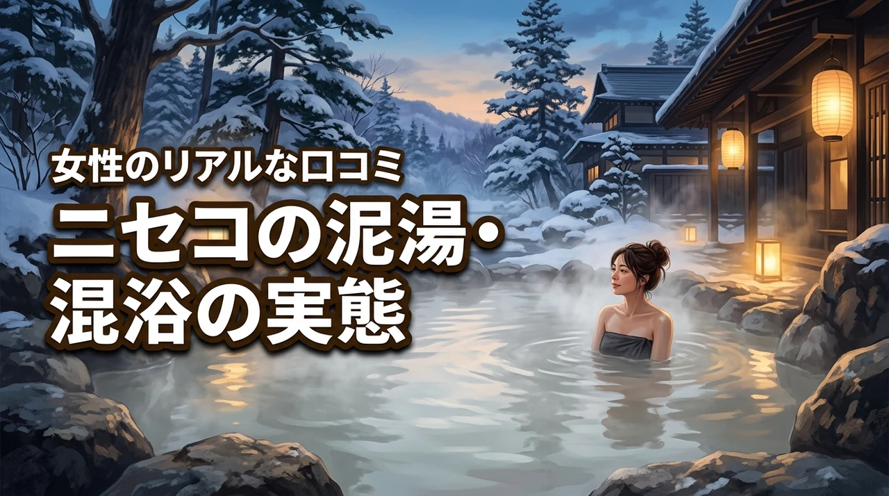 ニセコの旅館にある泥湯や混浴は女性でも安心？実際の口コミや評判から実態を調査