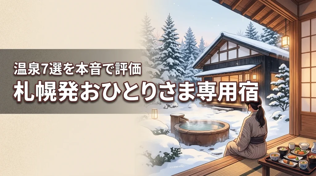 札幌から温泉のおひとりさま専用宿に行ってみた！おすすめの宿7選を本音で評価