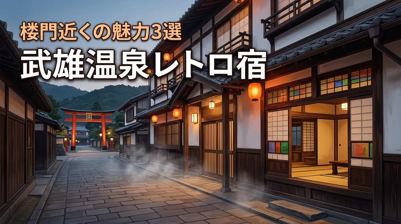 武雄温泉楼門近くのレトロ宿に行ってみた！3つの魅力と体験談