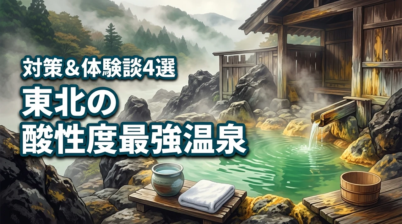 東北の酸性度最強温泉でピリピリ対策！実際に行ってみた体験談4選