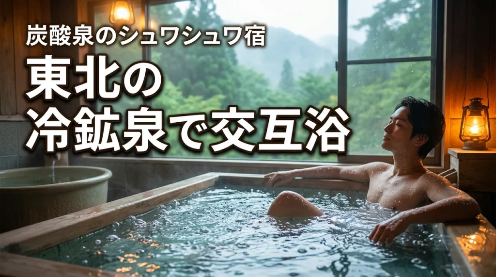 東北の冷鉱泉で交互浴ができる宿！炭酸泉のシュワシュワに行ってみた