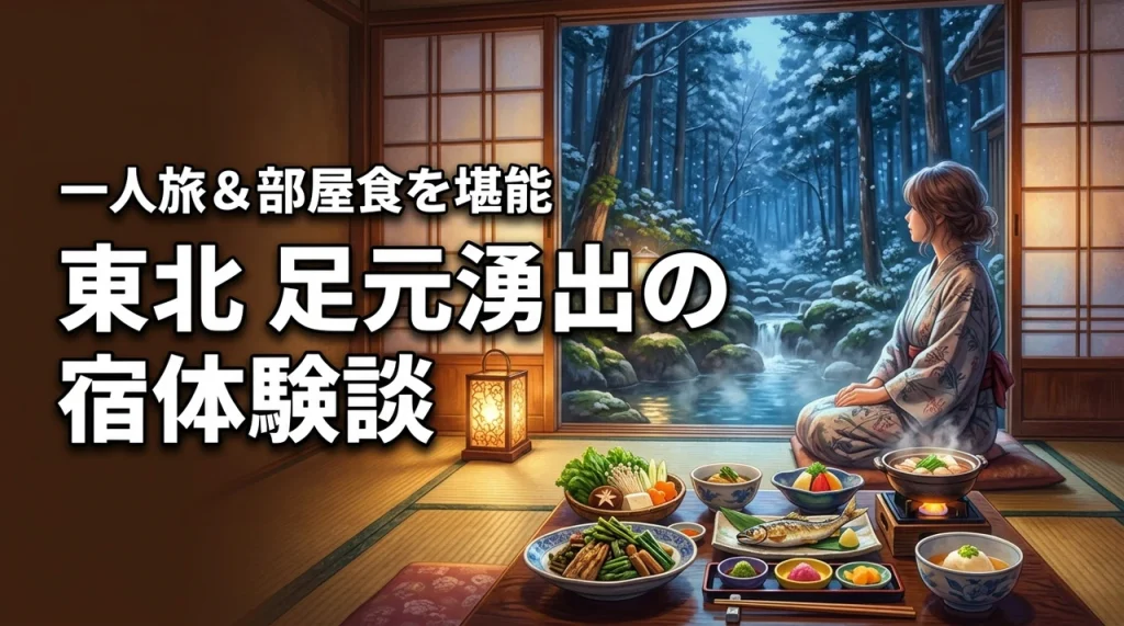 東北の自噴泉足元湧出宿で一人旅プラン部屋食に行ってみた体験談