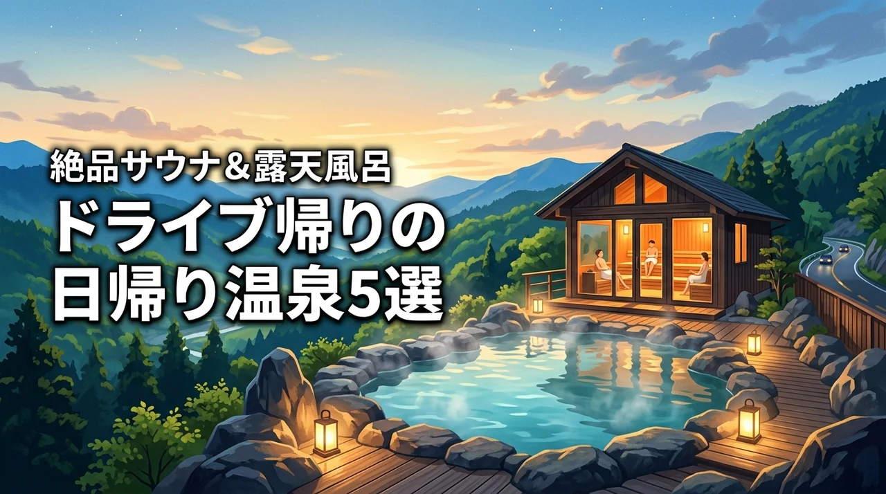 ドライブ帰りに寄りたい！絶品サウナ＆露天風呂がある日帰り温泉5選