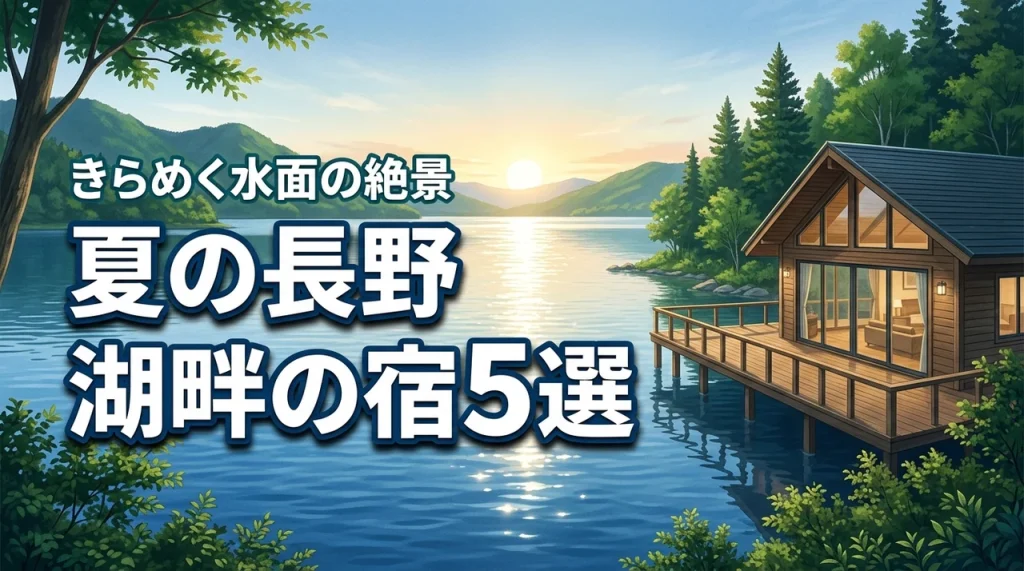 早朝の湖畔で水面のきらめきを楽しめる！夏の長野おすすめ宿5選