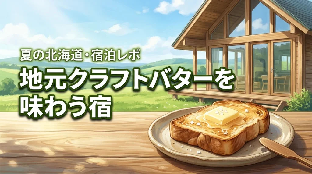 地元クラフトバターを味わえる宿・夏の北海道に行ってみた感想