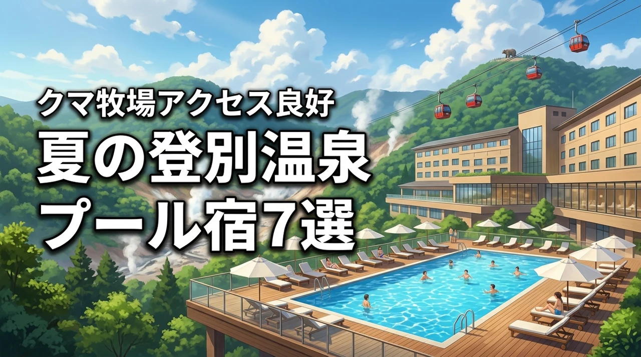 登別温泉でクマ牧場アクセス便利なプール有り宿7選！夏の計画に