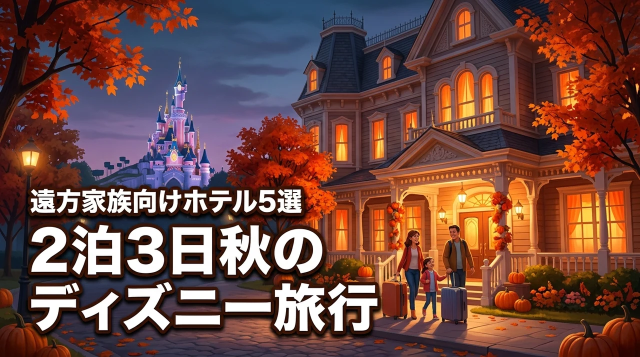 秋の東京ディズニーリゾートツアーで遠方から2泊3日！ファミリー人気ホテル5選