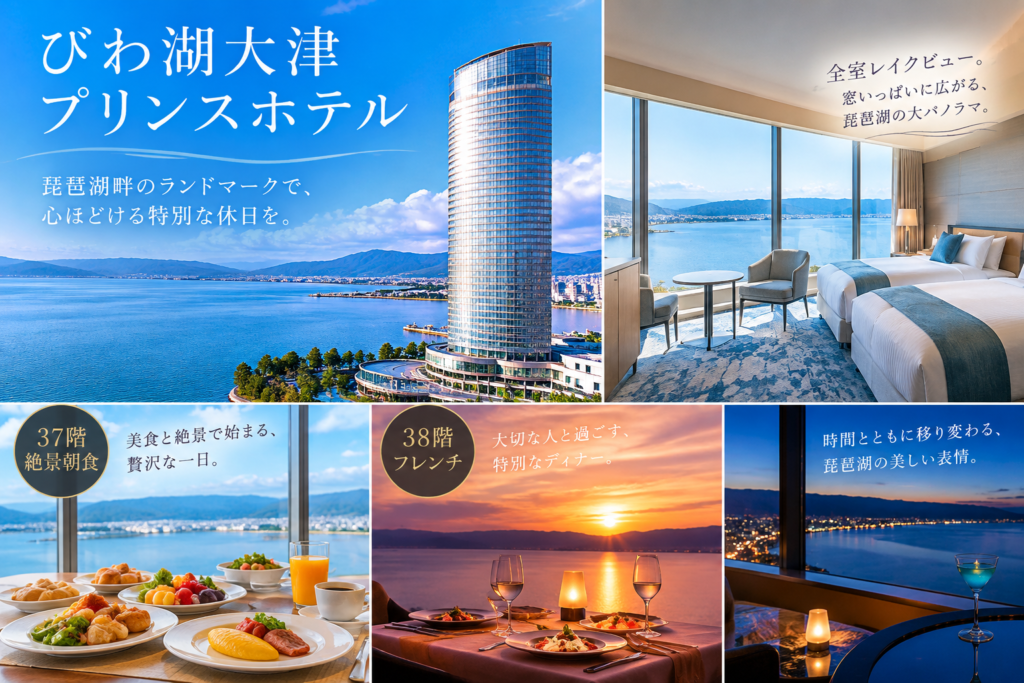 びわ湖大津プリンスホテルの魅力7選！全室レイクビューの絶景と口コミ・朝食・アクセスを徹底解説